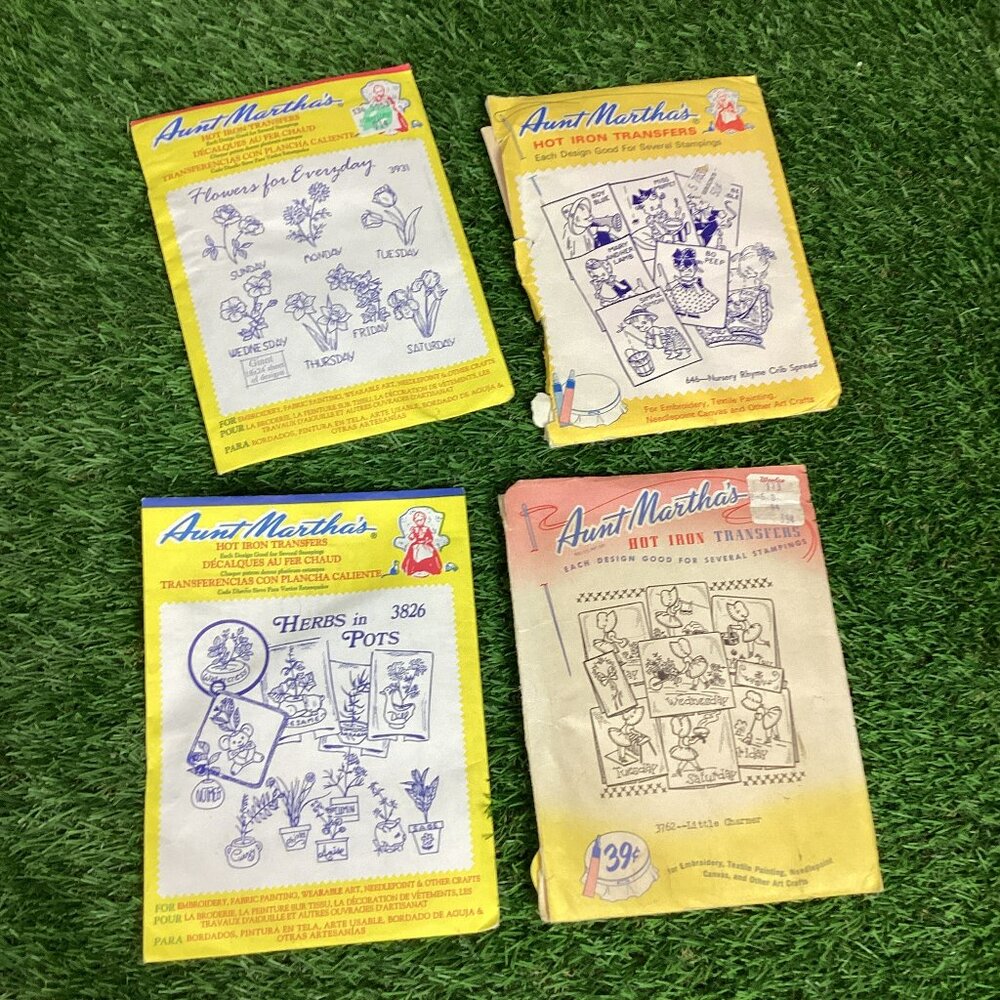 Aunt Martha's Hot Iron Transfers Vintage 4